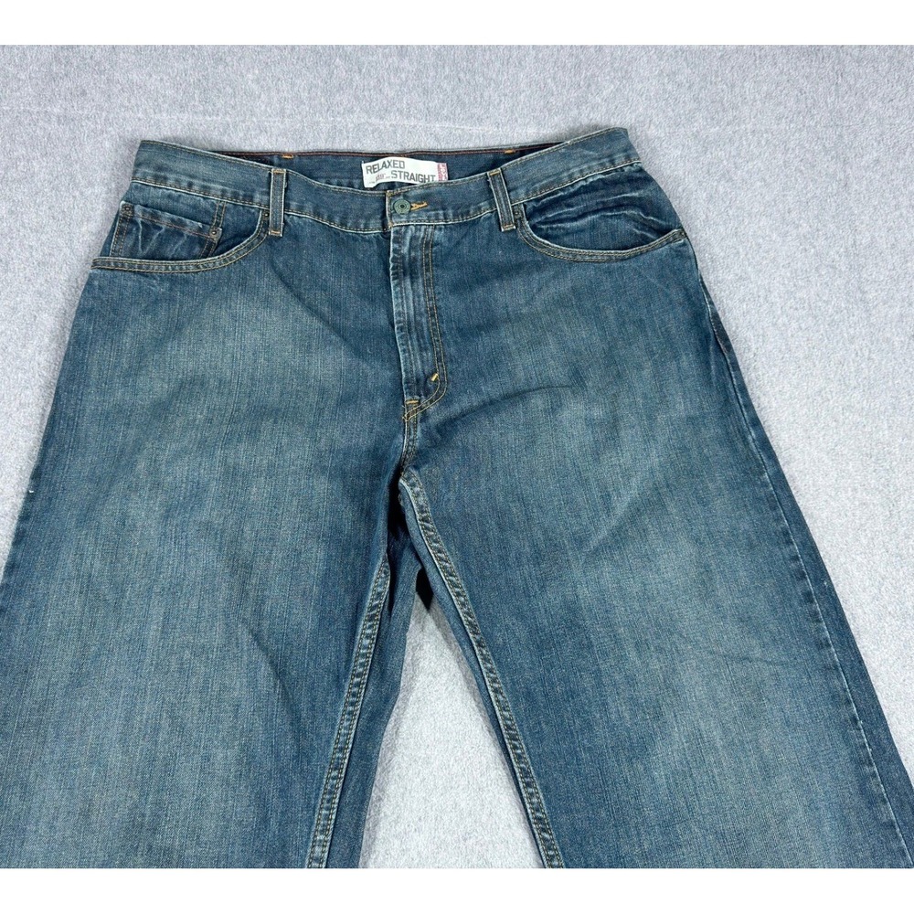 Levi's 559 Relaxed Straight Jeans Mens 38x34 Blue Medium Wash Denim Y2K